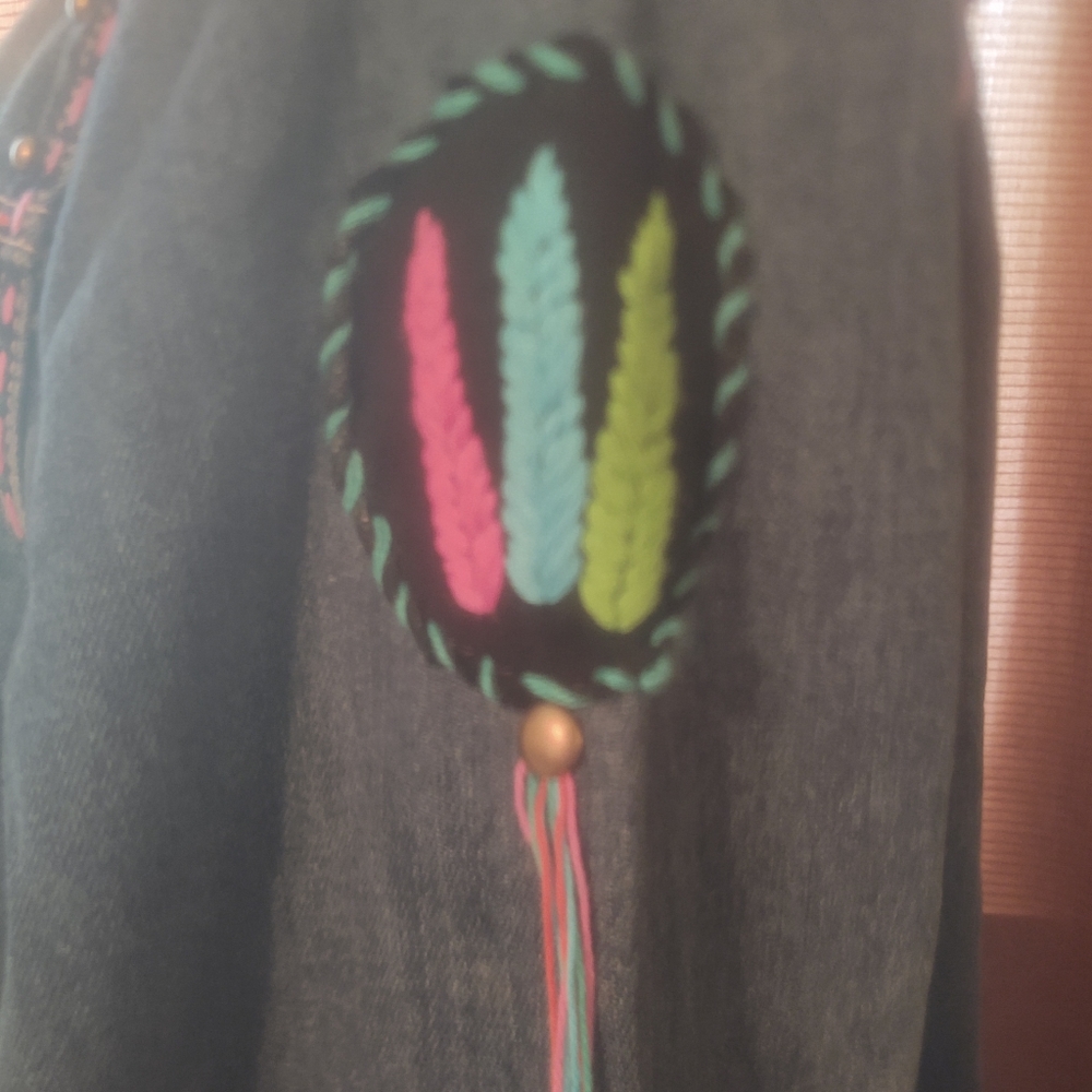 Denim Jacket Embellished Montana West SIZE L